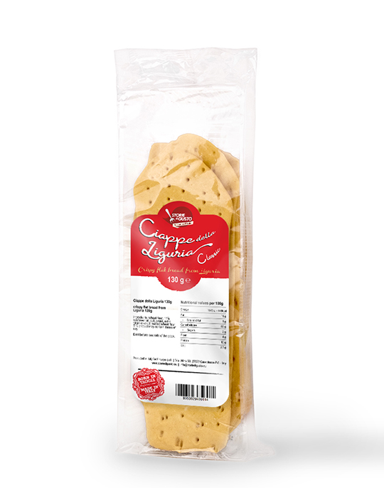 Ciappe from Liguria original by Storie di Gusto™ Classic Line Tray with label 130 g