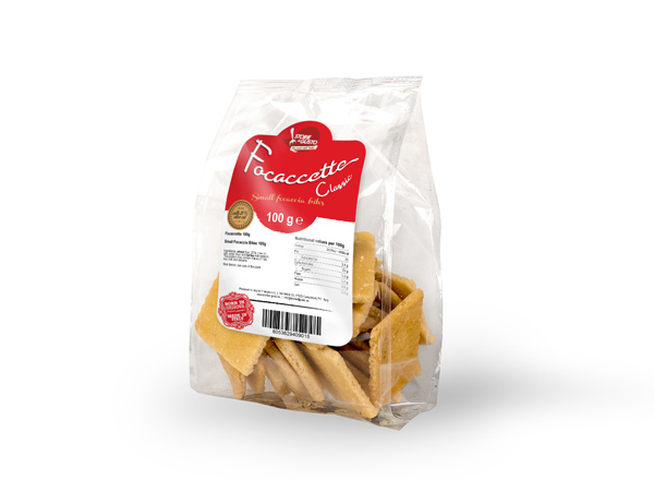 Focaccette by Storie di Gusto™, the real focaccia from Genoa, Classic line in bag