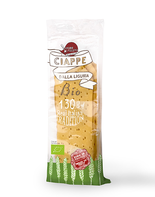 Ciappe della Liguria originali Storie di Gusto™ Linea La Tradizione BIO vaschetta stampata 130 grammi