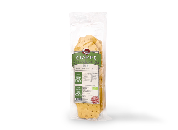 Ciappe della Liguria originali Storie di Gusto™ Linea La Tradizione BIO in vaschetta con etichetta